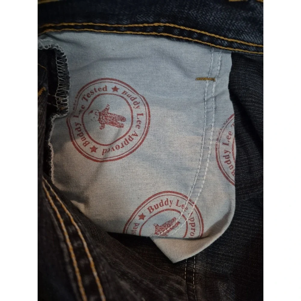Vtg Lee Dungarees "Buddy Lee Approved" Denim Blue Jean Shorts Size 31 x 12 - Picture 7 of 9
